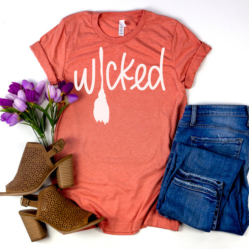 Wicked Tee White Ink 