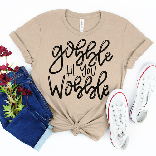Gobble Til You Wobble Tee Black Ink Gobble Til You Wobble Tee Black Ink