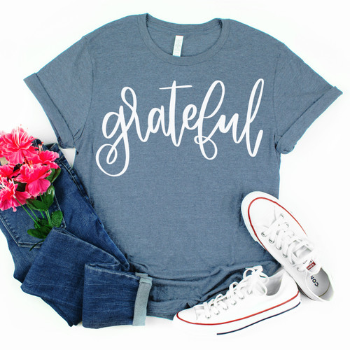 Grateful Tee White Ink