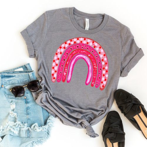 Valentine's Day Rainbow Tee