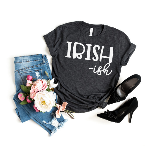 Irishish Tee White Ink