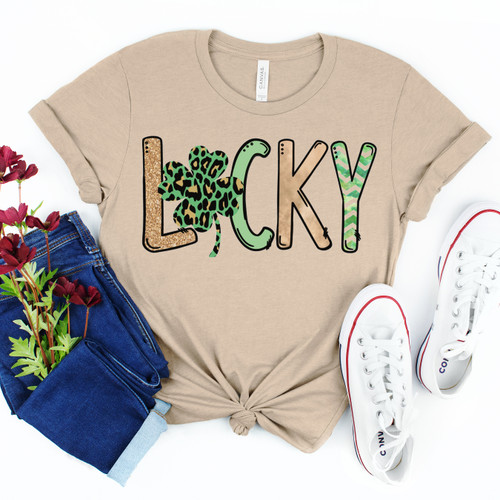 Patterned Lucky Tee