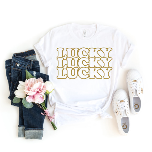 Lucky Retro Stacked Tee