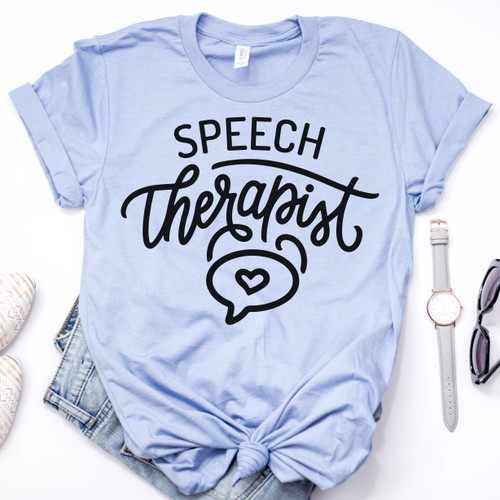 Speech Therapist Tee Black Ink 