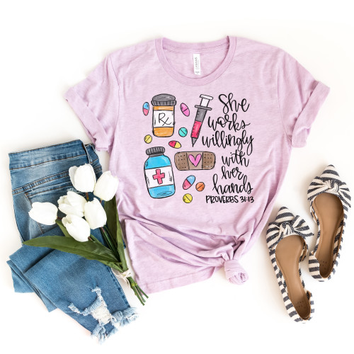 Proverbs 31:13 Pharmacist Tee