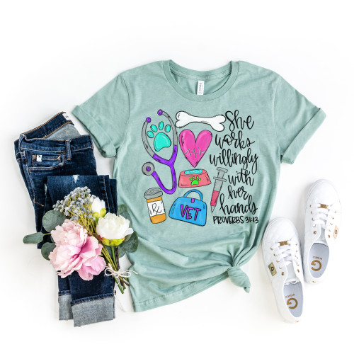 Proverbs 31:13 Vet Tee