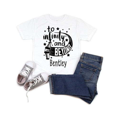 Boy's Custom To Infinity and Beyond Tee