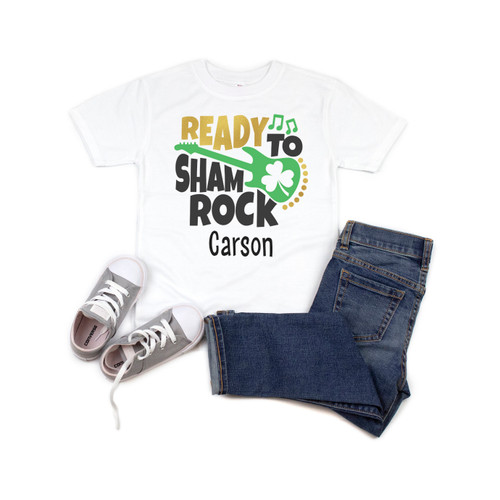 St. Patrick's Day Ready To Shamrock Custom Kid's Tee