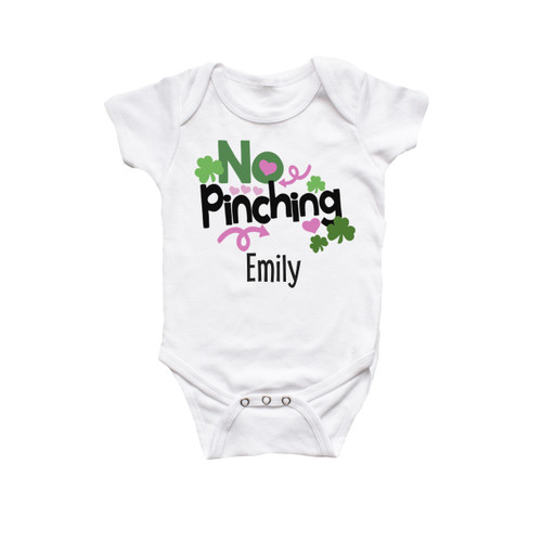 St. Patrick's Day No Pinching Custom Body Suit