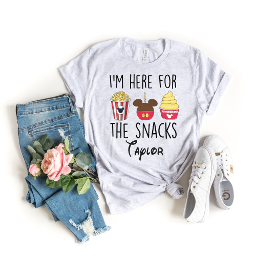 Personalized I'm Here For The Snacks Tee