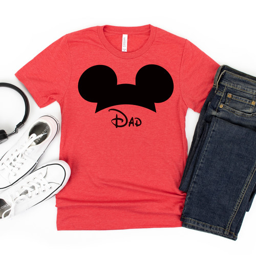 Personalized Mickey Ears Tee Black Ink