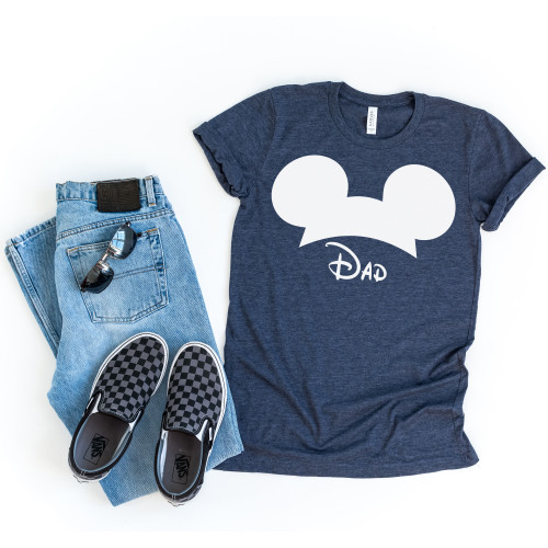 Personalized Mickey Ears Tee White Ink