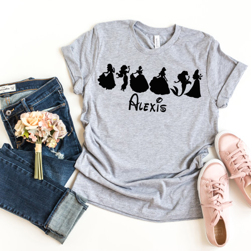 Personalized Princess Tee Black Ink Personalized Princess Tee Black Ink