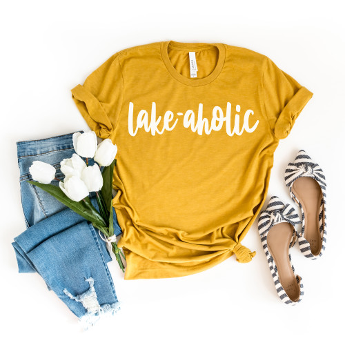 LakeAholic Tee White Ink