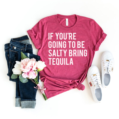 Bring Tequila Tee White Ink