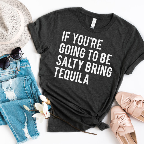 Bring Tequila Tee White Ink