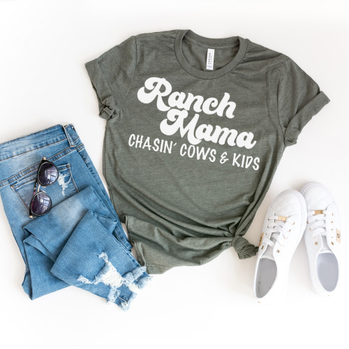 Ranch Mama Tee White Ink