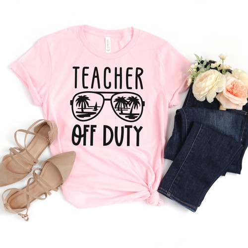 Teacher Off Duty Tee Black Ink