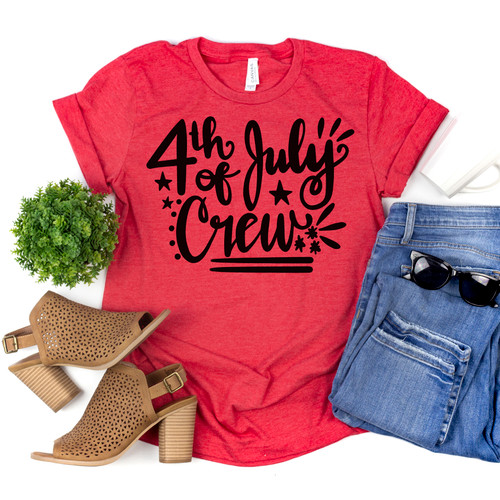 4th of July Crew Tee Black Ink