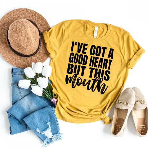 I've Got A Good Heart Tee Black Ink I've Got A Good Heart Tee Black Ink