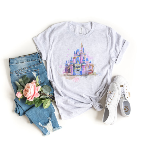 Watercolor Castle Tee