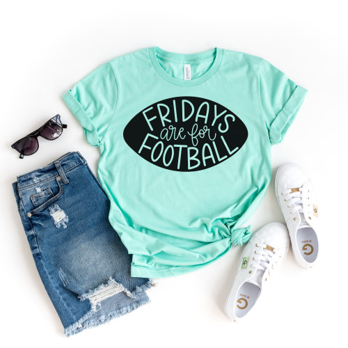 Fridays are for Football Tee Black Ink
