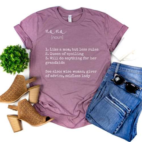 Custom Grandma Tee White Ink Custom Grandma Tee White Ink