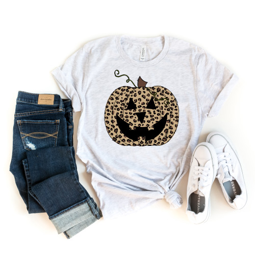 Leopard Jack o Lantern Tee
