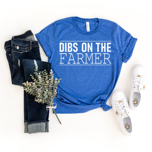 Dibs on the Farmer Tee White Ink