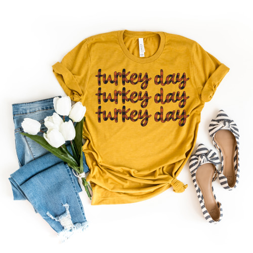 Plaid Turkey Day Tee