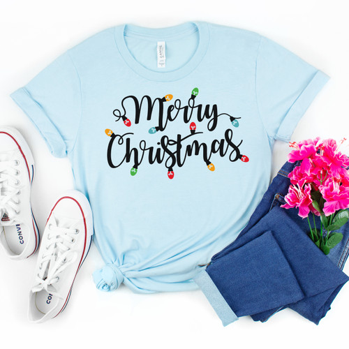 Merry Christmas Lights Tee