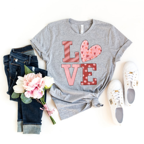 Red and Pink Love Tee