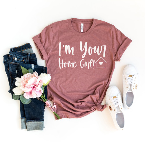 Home Girl Realtor Tee White Ink