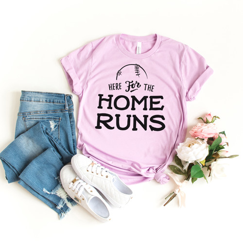 Here For The Homeruns Tee Black Ink