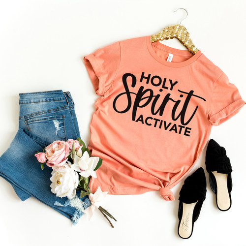 Holy Spirit Activate Tee Black Ink