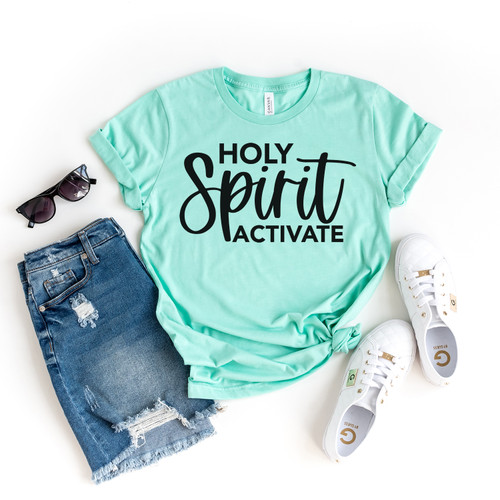 Holy Spirit Activate Tee Black Ink