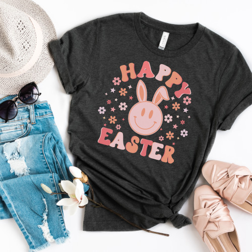 Happy Easter Smiley Tee