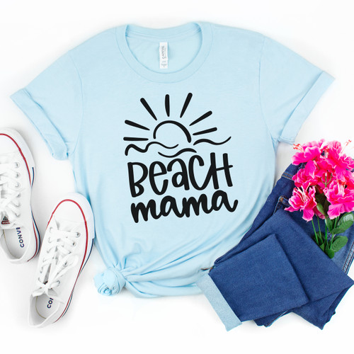 Beach Mama Tee Black Ink