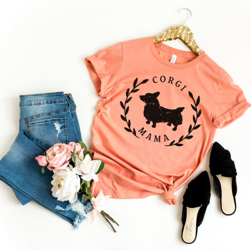 Corgi Mama Tee Black Ink Corgi Mama Tee Black Ink