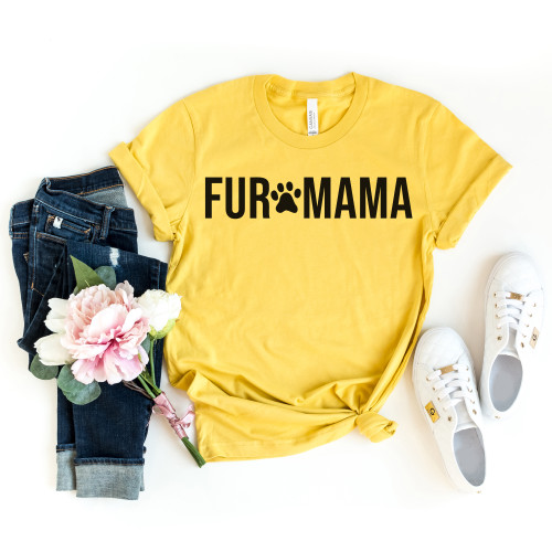 Fur Mama Tee Black Ink