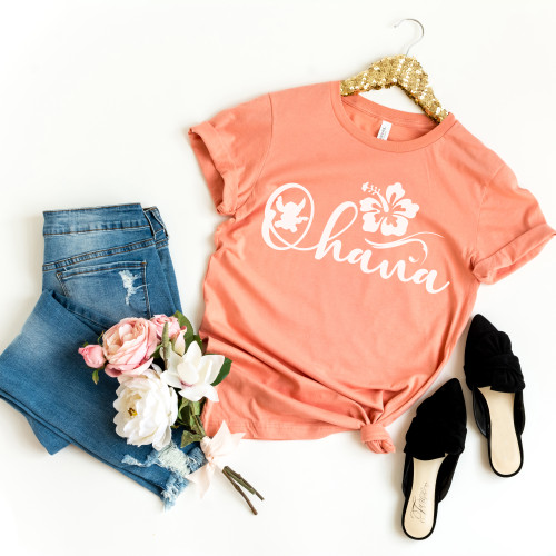 Ohana Tee White Ink