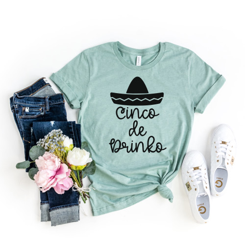 Cinco De Drinko Tee Black Ink