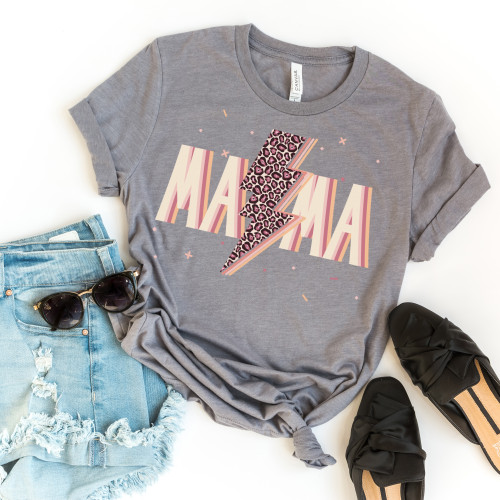 Mama Lightning Bolt Tee