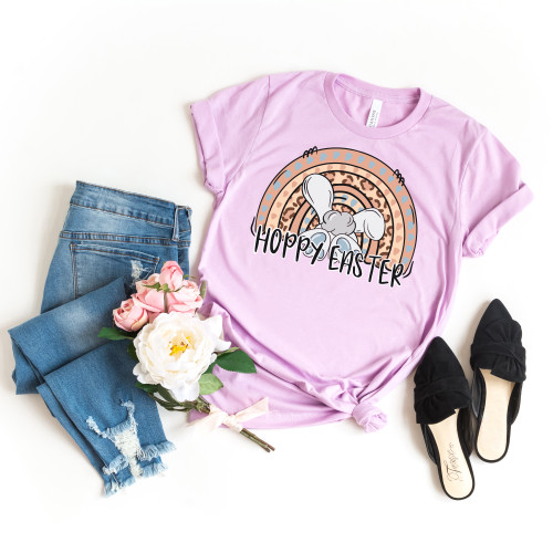Hoppy Easter Rainbow Tee Hoppy Easter Rainbow Tee