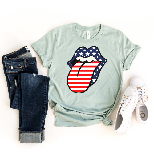 Patriotic Lips Tee