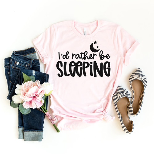 I'd Rather Be Sleeping Tee Black Ink