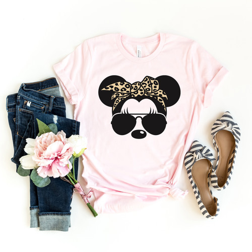 Mouse With Leopard Bandana Tee