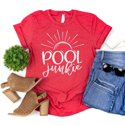 Pool Junkie Tee White Ink Pool Junkie Tee White Ink