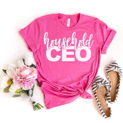 Household CEO Tee White Ink