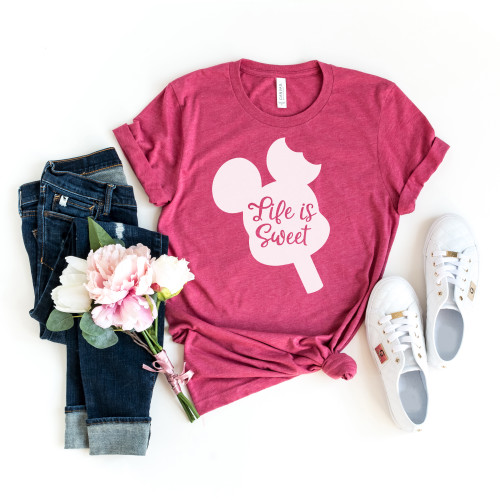 Life Is Sweet Tee White Ink
